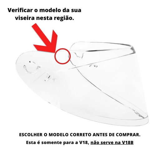 Viseira Para Capacete Axxis Eagle Transparente Original