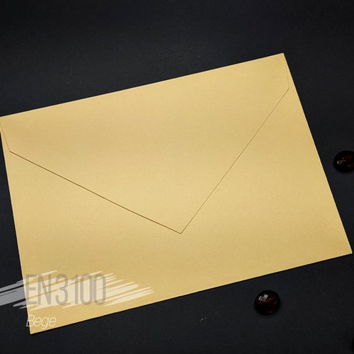 Envelope Bico En 3100 - Bege - 15x21cm - 25 Unidades Bege Liso