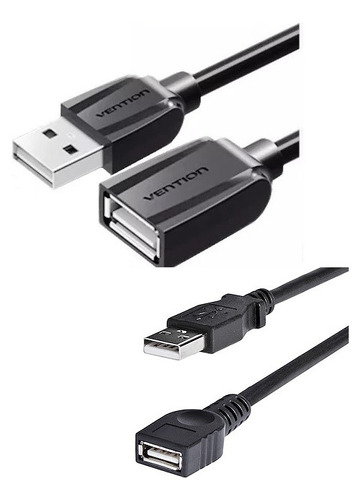 Cable Alargador Usb 2.0 De Macho A Hembra De 50 Cm