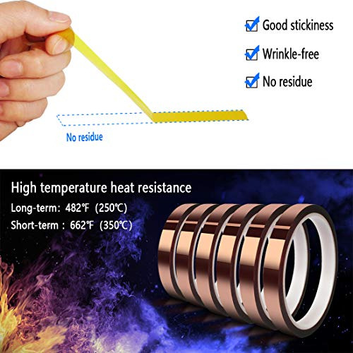 6 Rolls 10mm X33m(108ft) Heat Tape For Sublimation,heat...