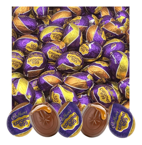 Cadbury Mini Huevo De Caramelo, Leche, Chocolate, Caramelo D