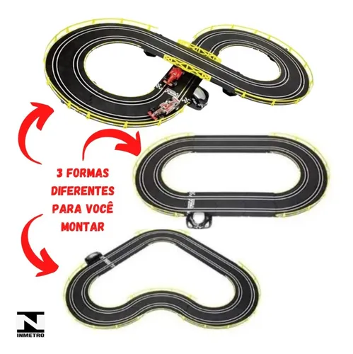 comprar Autorama Formula Gp Max 2 Carros 3 Formatos - Pista Eletrica