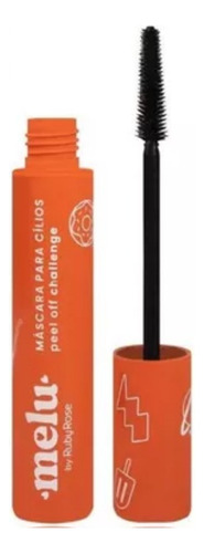 Mascara P/ Cílios Challenge Super Alongamento Melu Peel Off - Like It Ruby Rose Cor Laranja - Super Alongamento