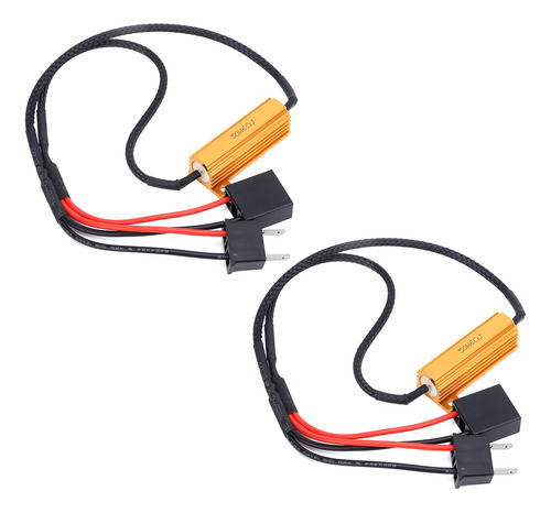 Decodificador Led H7 Com 2 Unidades, 50w, 6 Ohm, Resistência