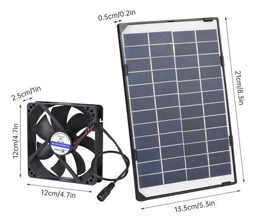 Solar Fan For Greenhouse Mini Powered 6w 12v Exhaust Mini