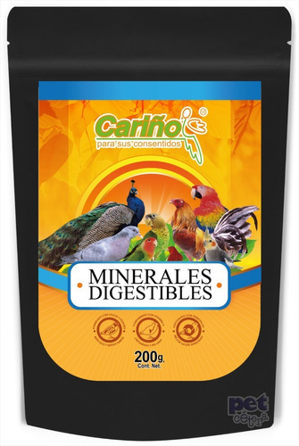 Minerales Digestibles Para Loros Y Aves Grandes (200g)