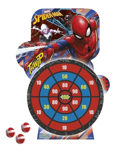 Spiderman Pelotas Target Balls Con Blanco Ditoys 2469