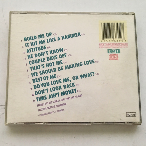 Cd Original Huey Lewis And The News - Hard At Play (Usado)