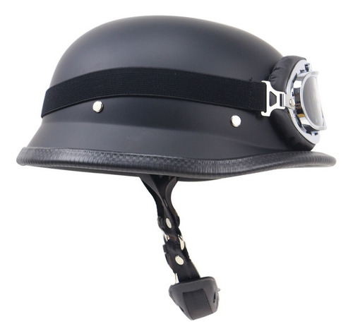 Dot-casco De Media Máscara Vintage Para Motocicleta Con Gafa