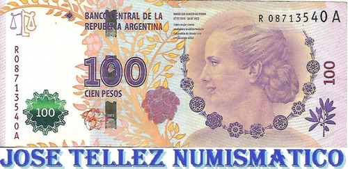 Bottero 4333 $100 Evita Reposicion Ex Palermo