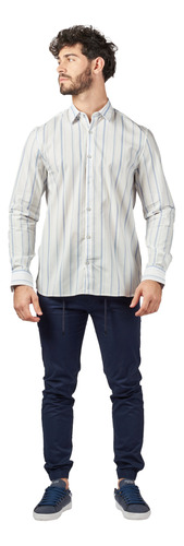 Camisa Manga Larga Agrigento Lt. Blue Oxford Polo Club