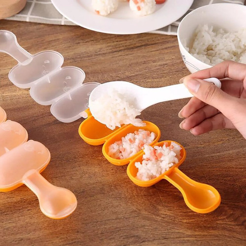 Moldes De Bola De Arroz Sushi Balls Maker Mold Spoon 2pzs