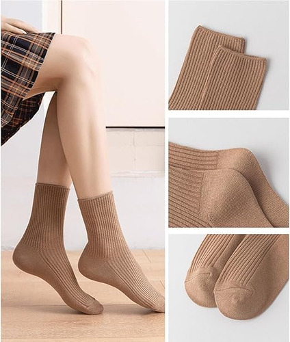 10 Pares Calcetines De Mujer, Calcetines De Algodón Tobillo
