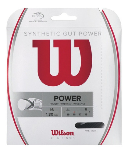 Cuerdas Wilson - Synthetic Gut Power 16 Bk - Tenis