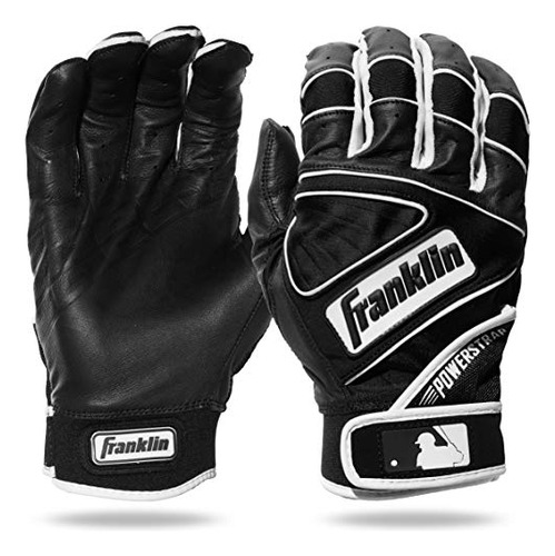 Guantes De Bateo Franklin Sports Mlb Power Strap Negro/negro