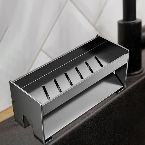Escurridor De Grifo, Jabonera, Escurridor De Platos De Negro