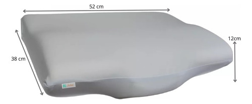 Travesseiro Nasa Anatômico De Suporte Cervical Viscoelástico Cor Branco