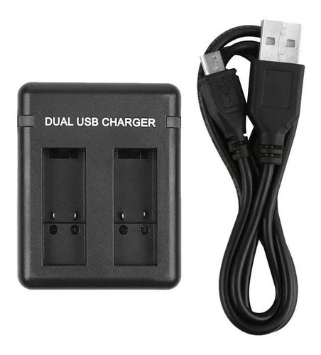 Imagen 7 de 7 de Cargador Doble Bateria Gopro Hero 5 6 7 8 Black Usb