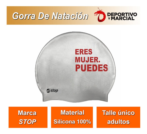 Imagen 2 de 5 de Gorra De Natacion Silicona 100% Estampada Varios Motivos