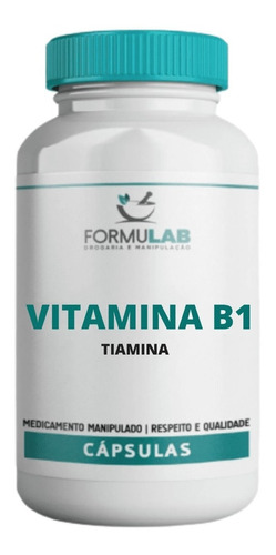 Tiamina 100mg - Contém 120 Cápsulas - Vitamina B1