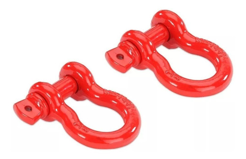 Imagen 4 de 5 de Grilletes De Arrastre Tiron 3/4 Jeep Wrangler Rubicon Rojo