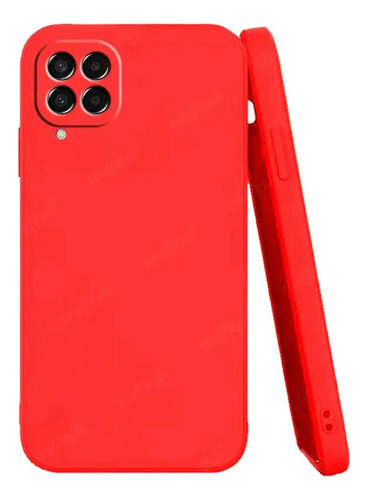 Capa Capinha Protege Camera Aveludada Para Samsung M53 Cor Vermelho Liso