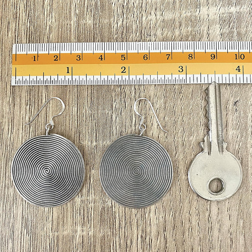 Pendientes Colgantes Grandes Boho Étnicos De Plata De ...