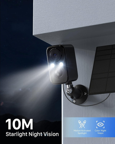 Cámara De Vigilancia Ihoxix Wifi Con Panel Solar.
