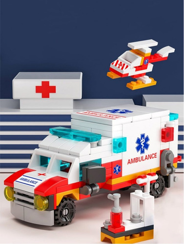 Ambulancia De Juguete Para Construir Con Bloques