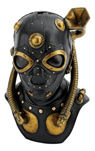 Diseño Toscano Steampunk Apocalypse Máscara De Gas Estatua M