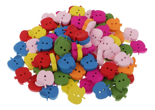 2 X 100 Unids Botones Multicolores De Máquinas De Coser