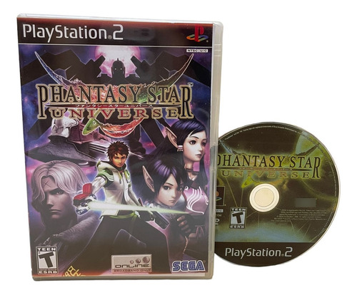 Phantasy Star Universe Play 2 Com Capa E Pôster Ps2