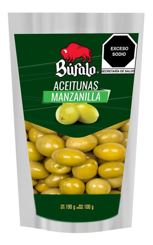 Aceituna Búfalo Con Hueso 190 Gr