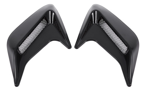 2x Car Decorative Air Scoop Outlet Flow Admissão, Exaustão E