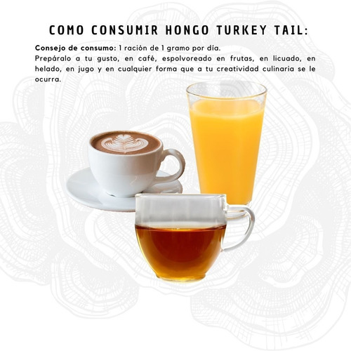 Hongo Cola De Pavo En Polvo, Elaborado De Manera Orgánica