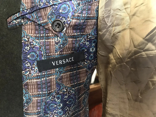 Versace Blazer O Jacket 100 % Wool Made In Italy (Usado)