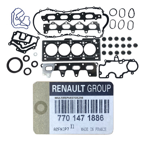 Juego Empacadura Renault Megane 1.6 Symbol 1.6 Logan K4m