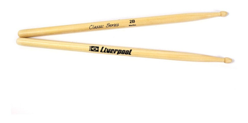 Imagem 2 de 6 de Baquetas 2b Em Marfim Liverpool Classic Pacote Com 10 Pares