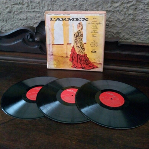 Lp Vinil Box Carmen Com Tres Unidades Em Bom Estado. /77