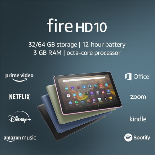 Tablet Amazon Fire HD 10 2021 KFTRWI 10.1" 32GB lavander y 3GB de memoria RAM