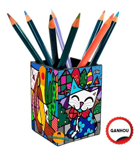 Imagem 3 de 3 de Porta Controle Remoto Romero Britto + Brinde - Promoção M.9
