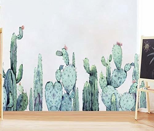 Vinilo Decorativo De Pared De Cactus, Plantas Verdes