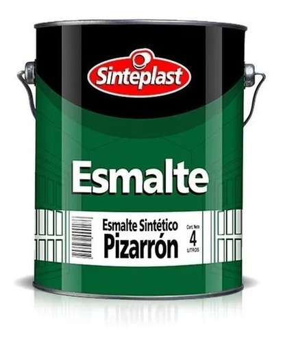 Esmalte Sintético Pintura Pizarrón Sinteplast Negro | 1/2lt