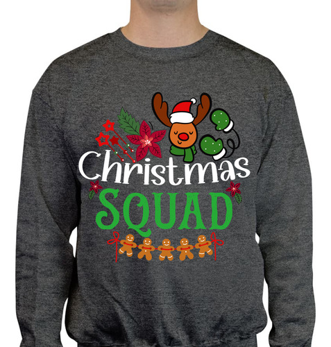 Sudadera Cuello Redondo - Christmas Squad - Navidad -santa