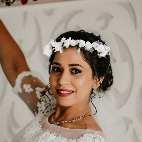 Diadema Floral, Hermoso Tocado Con Forma De Flor, Corona Flo