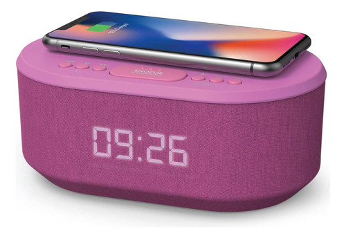 Bedside Radio Alarm Clock With Usb Charger, Bluetooth Spe...