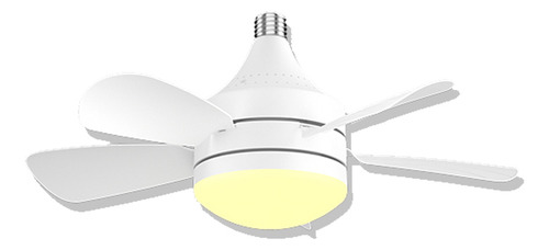 Ventilador De Techo 18in Base E27 3 Vel. Lámpara Led 3 Pack Cantidad De Aspas 5 Estructura Blanco Aspas Blanco Diámetro 18 Frecuencia 60hz Material De Las Aspas Plástico