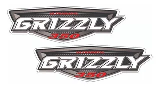 Adesivo - Yamaha Grizzly 350 - Kit 2 Adesivos Laminados