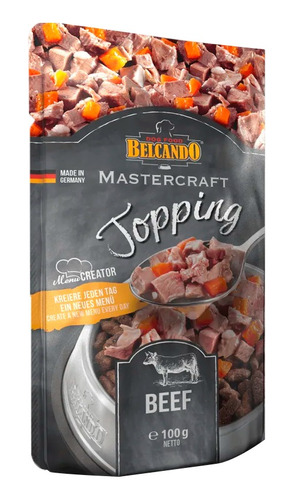 Belcando Mastercraft Topping Ternera Y Zanahorias 1 Sobre