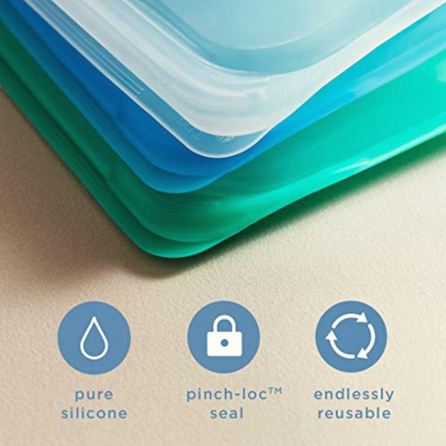 Stasher Bundle 7-pack 100% Silicone Food Grade Reusable